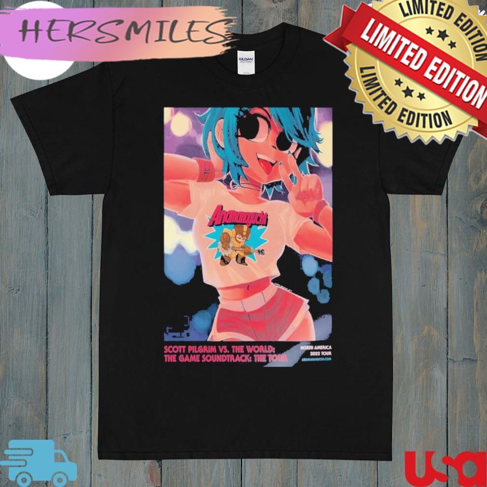 AnamanaguchI scott pilgrim vs the world the game soundtrack 2022 tour poster shirt