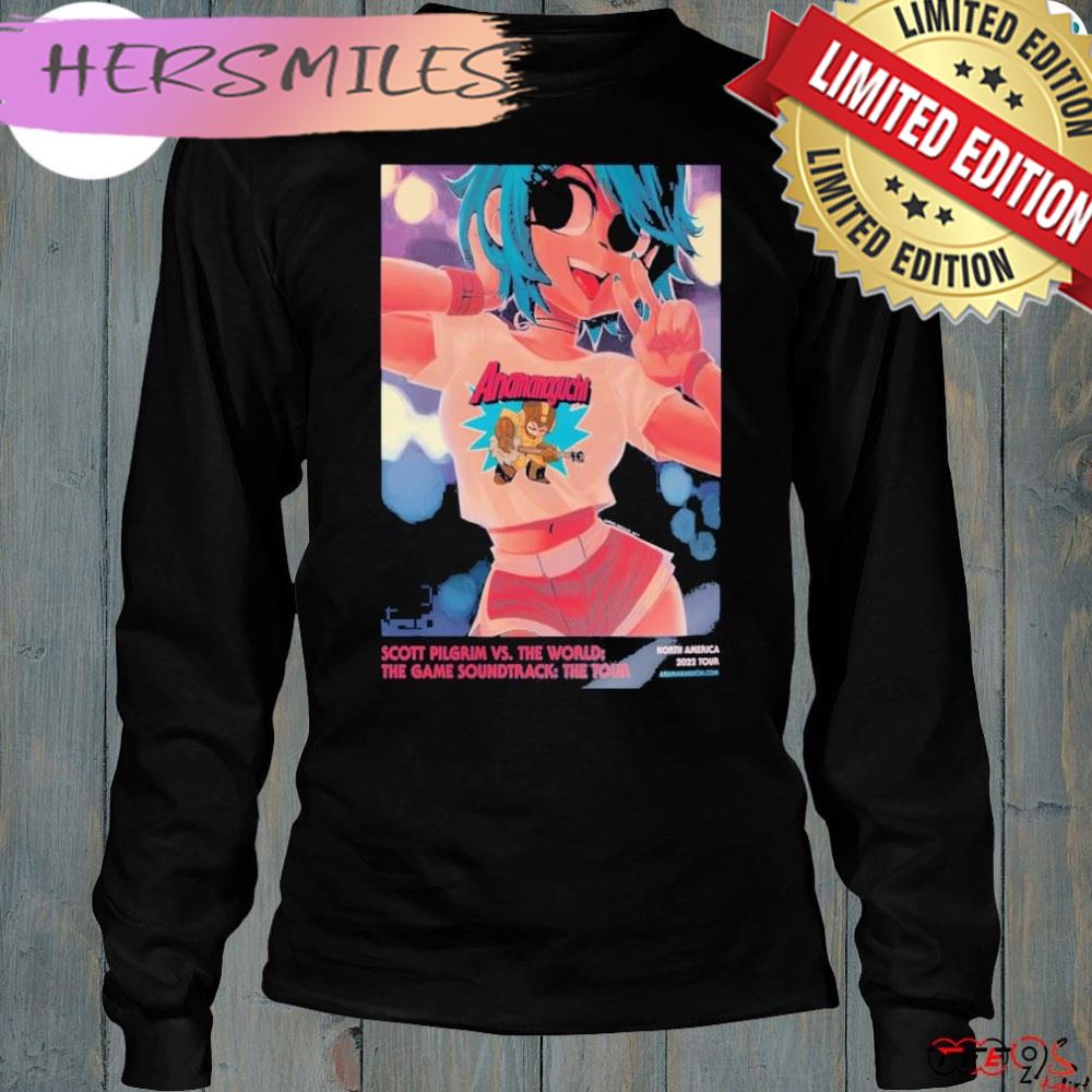 AnamanaguchI scott pilgrim vs the world the game soundtrack 2022 tour poster shirt AnamanaguchI scott pilgrim vs the world the game soundtrack 2022 tour poster shirt