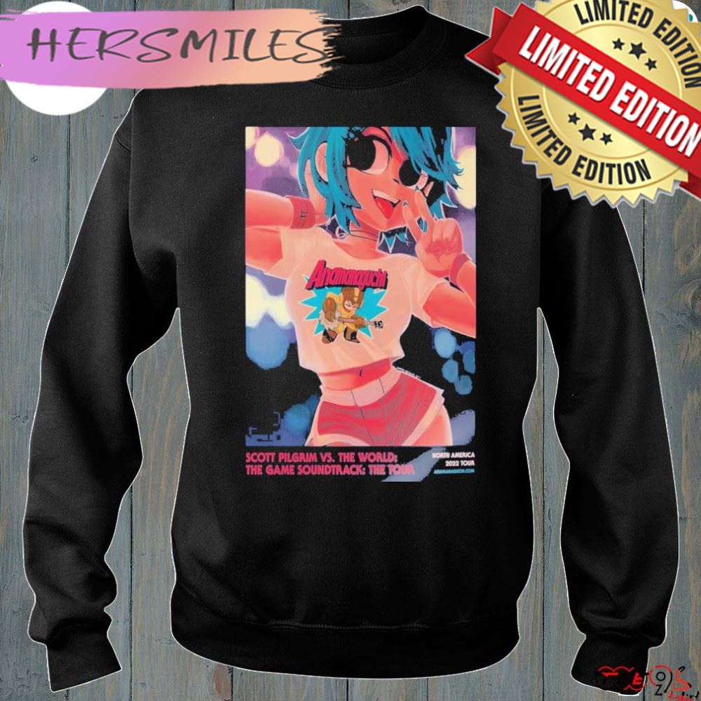 AnamanaguchI scott pilgrim vs the world the game soundtrack 2022 tour poster shirt AnamanaguchI scott pilgrim vs the world the game soundtrack 2022 tour poster shirt