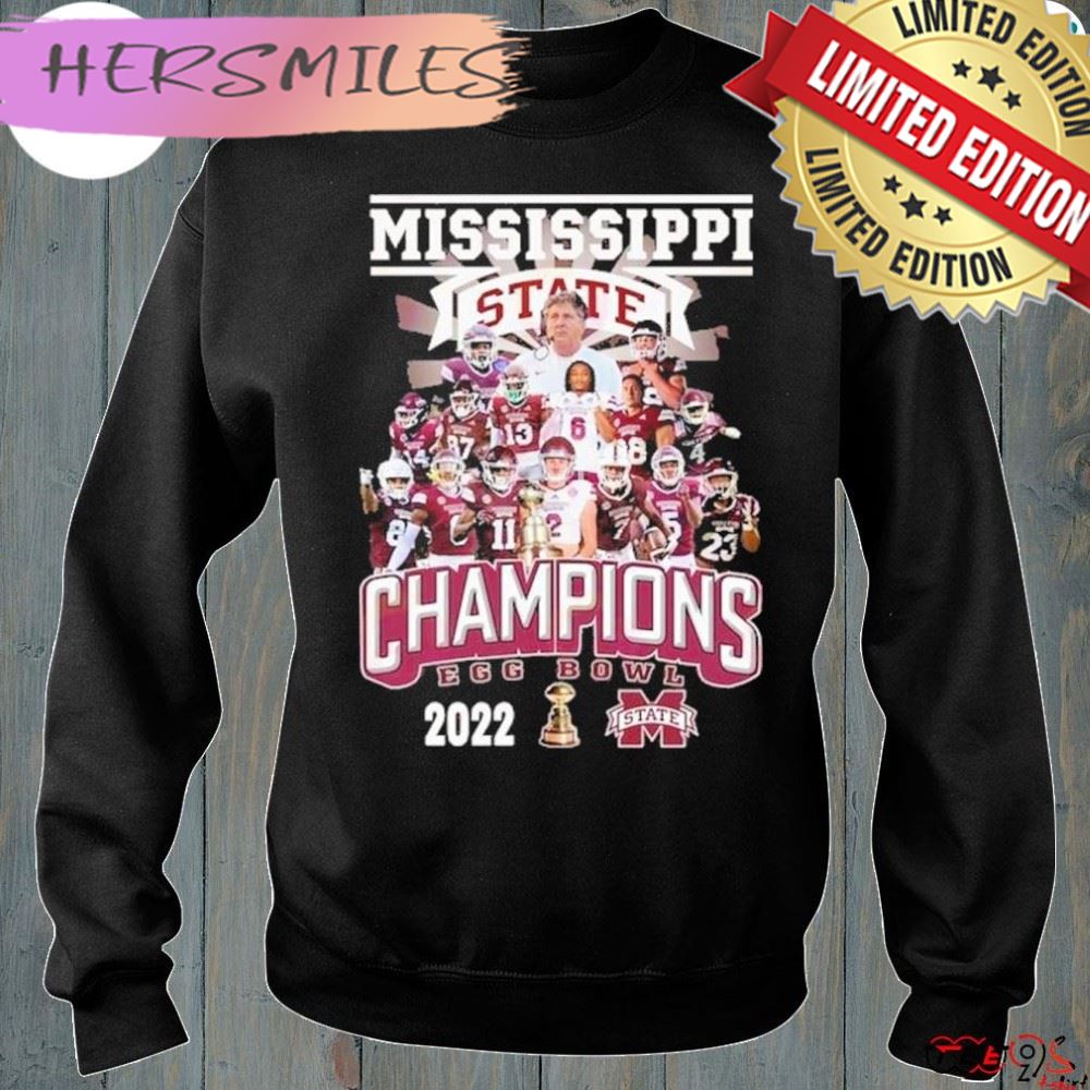 Egg Bowl Champions 2022 Mississippi State Bulldogs Team Shirt Egg Bowl Champions 2022 Mississippi State Bulldogs Team Shirt