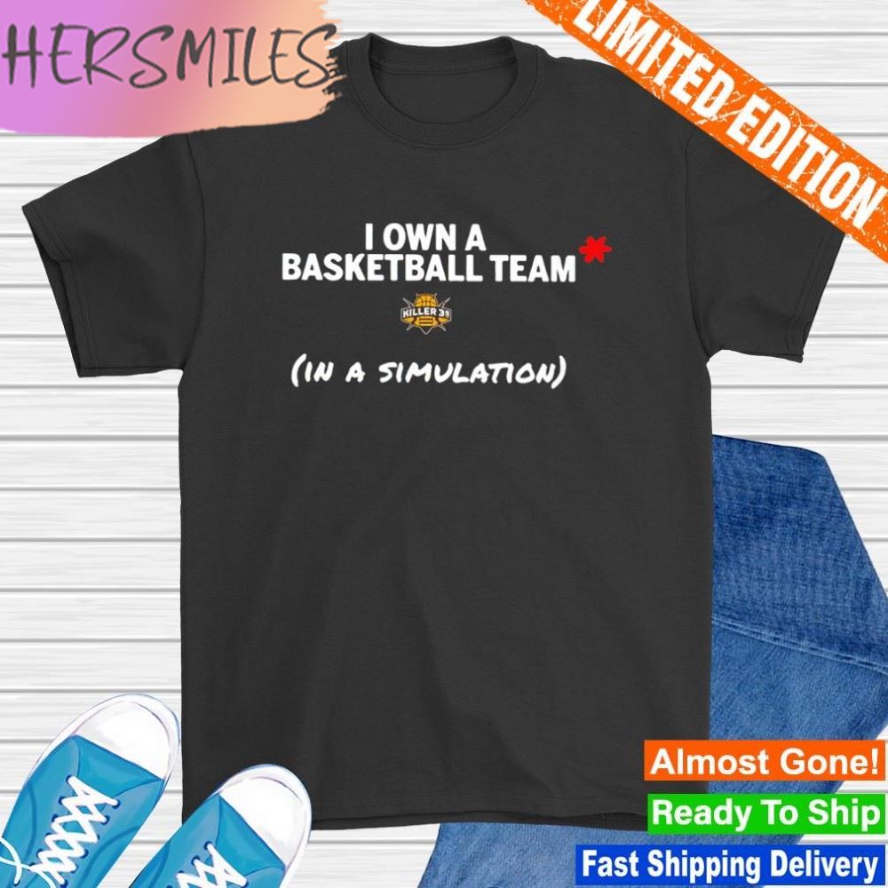I own a basketball team in a simulation T-shirt