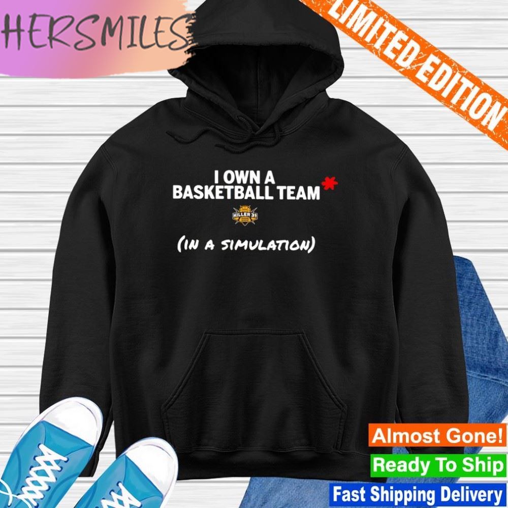 I own a basketball team in a simulation T-shirt