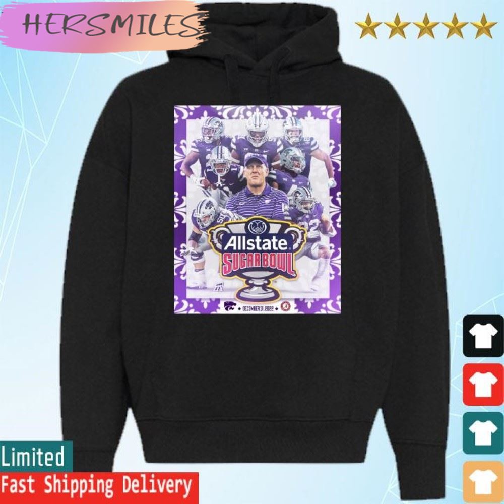 K-State Wildcats vs Alabama Crimson Tide 2022 AllState Sugar Bowl poster  T-shirt