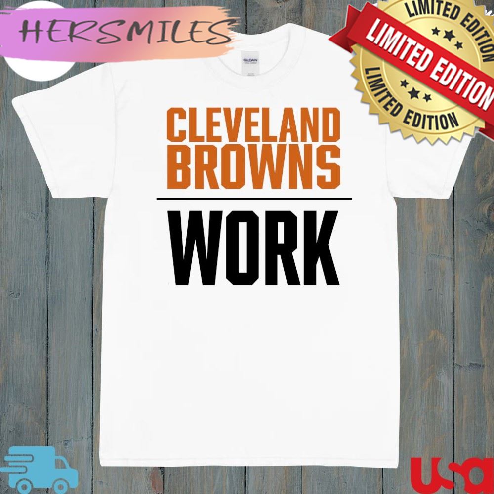 Official cleveland browns work T-shirt