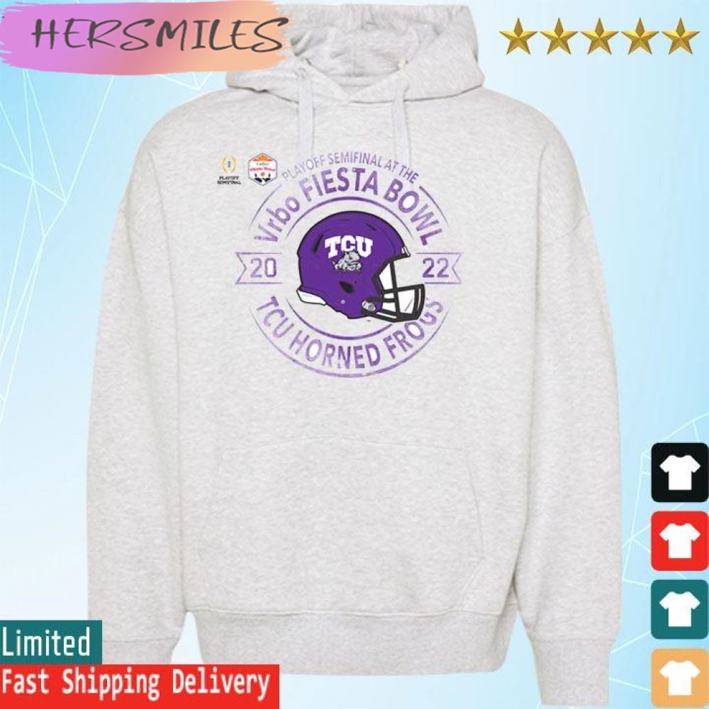 Official Horned Frogs Horned Frogs White 2022 College Football Playoff Bound  T-shirt