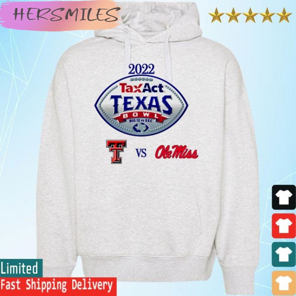 Official Texas Tech vs Ole Miss 2022 TaxAct Texas Bowl  T-shirt