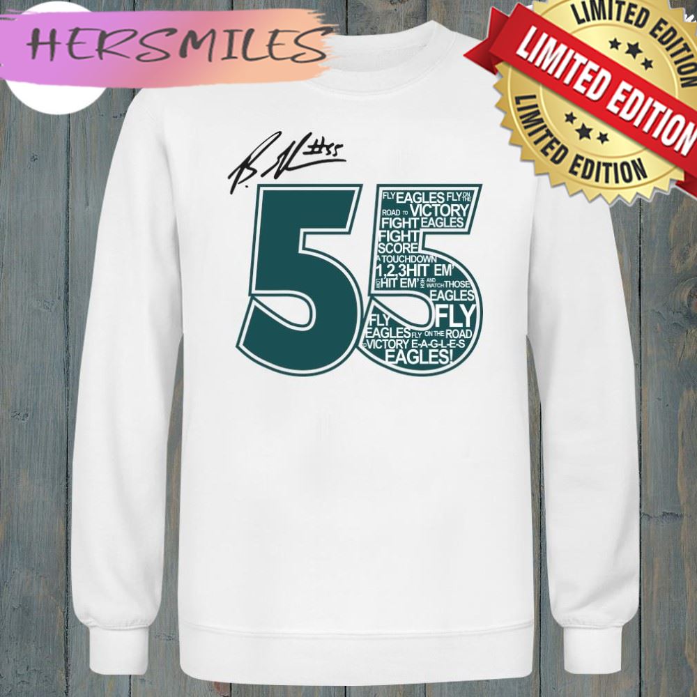 Philadelphia eagles radiothon 55 signature t-shirt Philadelphia eagles radiothon 55 signature t-shirt
