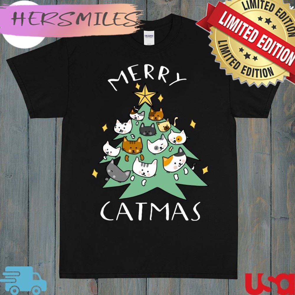 Premium Merry Catmas Cool Christmas Shirt