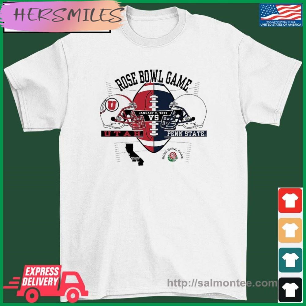 Rose Bowl Head To Head 2023 Penn State Nittany Lions Vs Utah Utes T-shirt