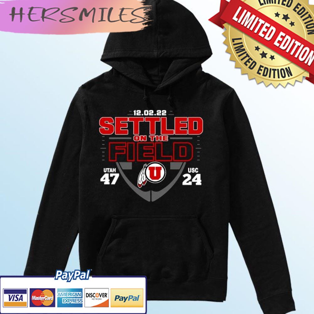 Settled On The Field Utah Utes 47-24 USC Trojans T-shirt