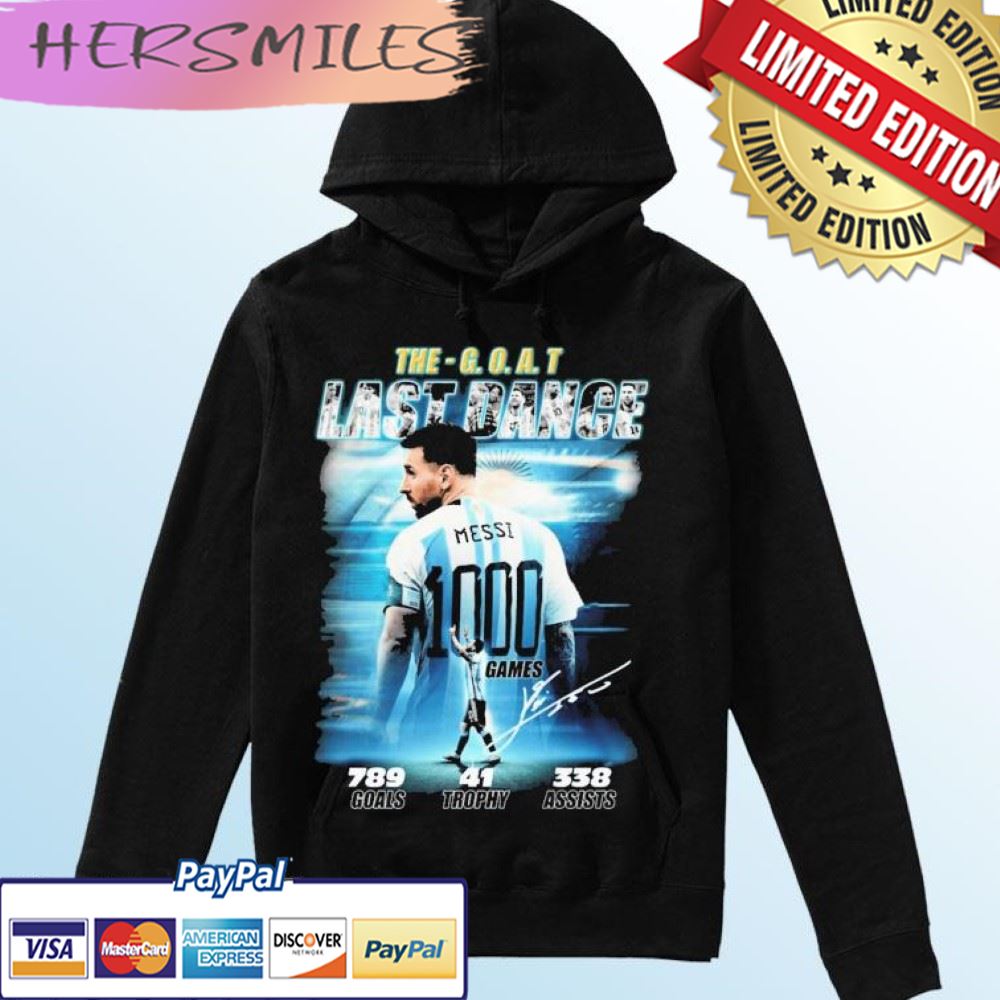 The Goat Last Dance Lionel Messi Signatures T-shirt