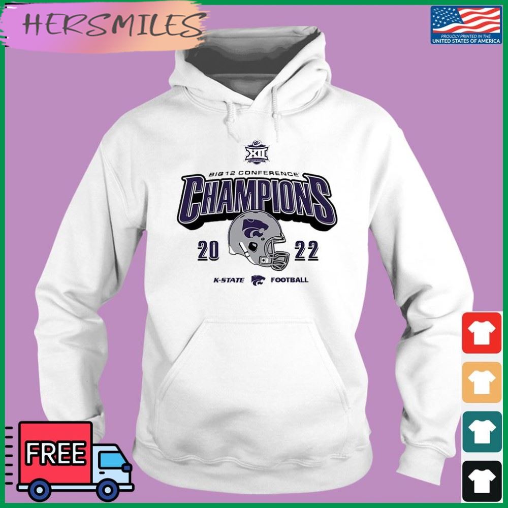 Vintage Helmet K-State Wildcats 2022 Big 12 Football Champions T-shirt