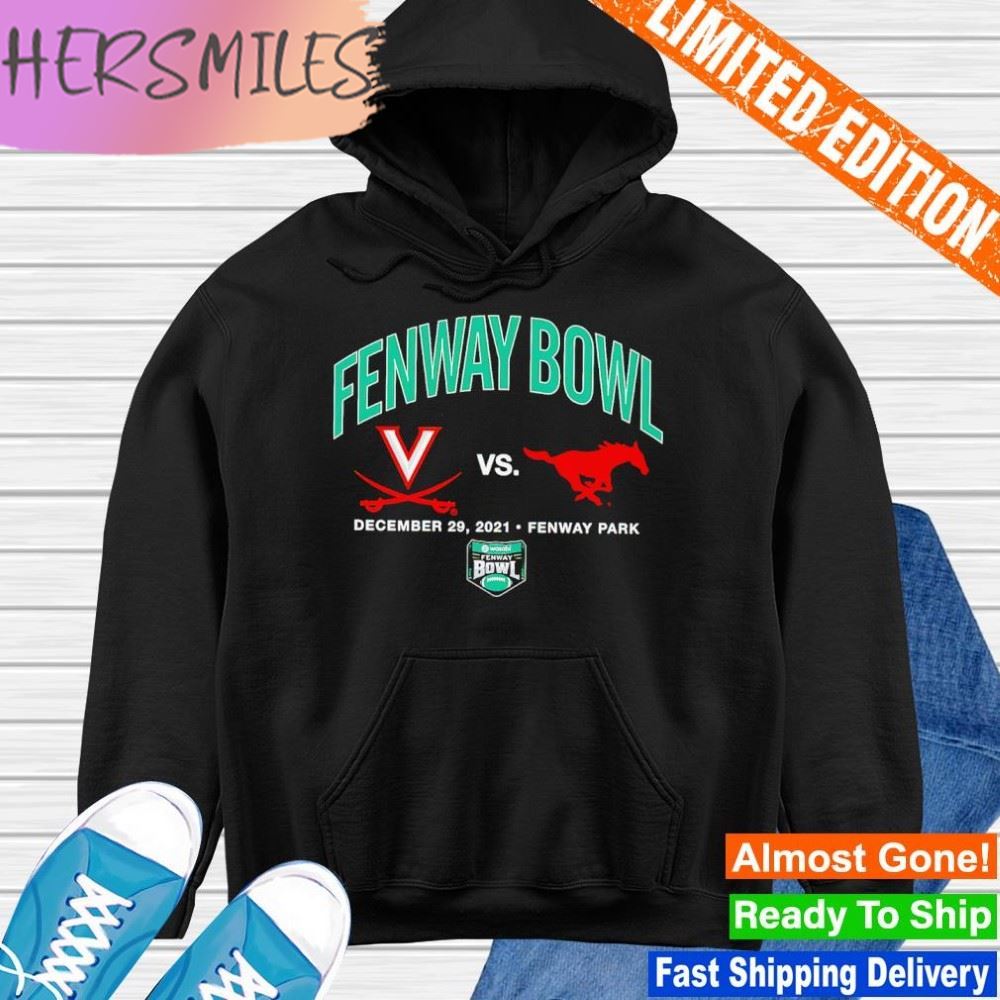 Virginia Cavaliers vs SMU Mustangs  2022 Fenway Bowl Dueling T-shirt