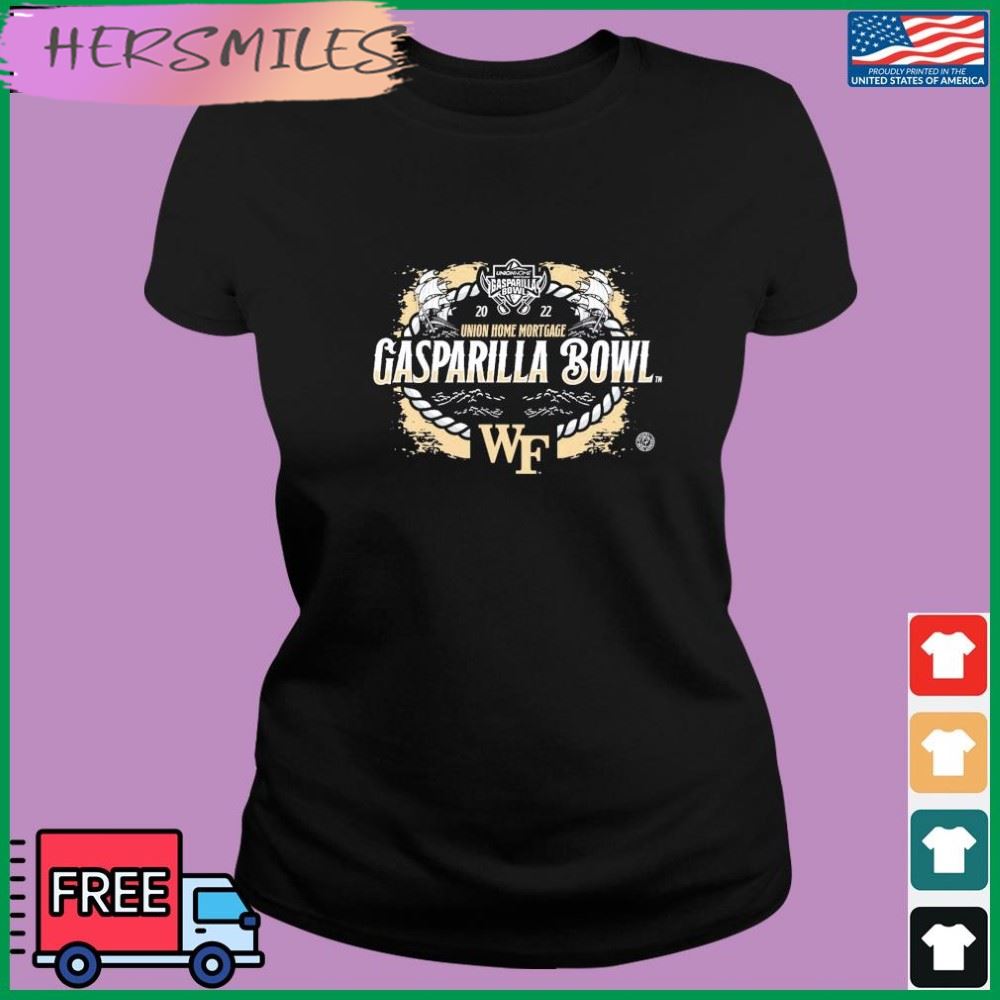 Wake Forest Football 2022 Union Home Mortgage Gasparilla Bowl T-shirt Wake Forest Football 2022 Union Home Mortgage Gasparilla Bowl T-shirt