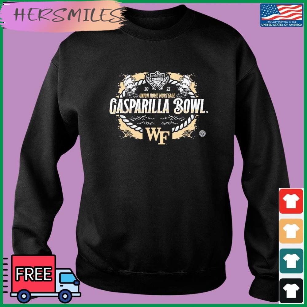 Wake Forest Football 2022 Union Home Mortgage Gasparilla Bowl T-shirt Wake Forest Football 2022 Union Home Mortgage Gasparilla Bowl T-shirt