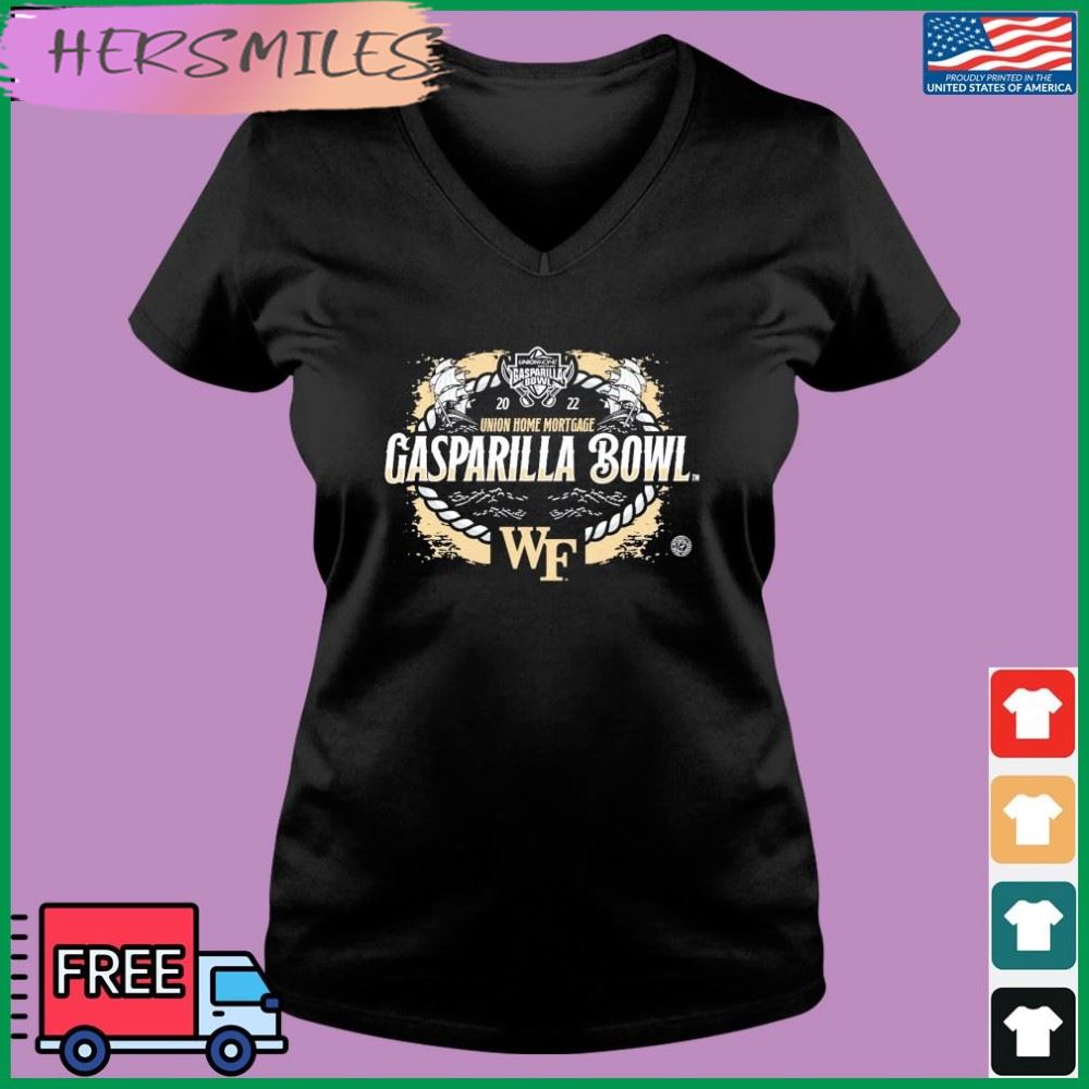 Wake Forest Football 2022 Union Home Mortgage Gasparilla Bowl T-shirt Wake Forest Football 2022 Union Home Mortgage Gasparilla Bowl T-shirt
