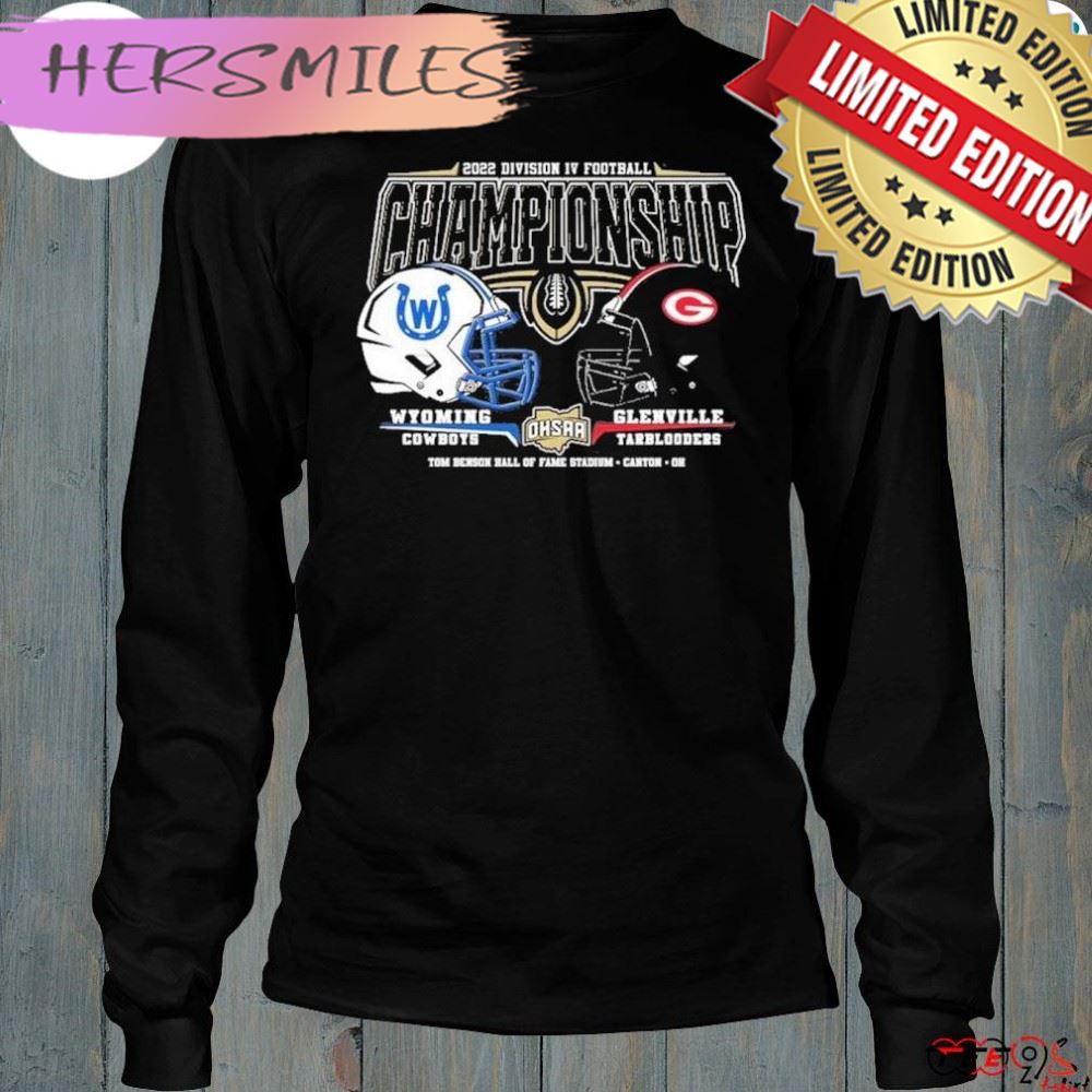 Wyoming Cowboys vs Glenville Tarblooders 2022 Division IV Football Championship T-Shirt Wyoming Cowboys vs Glenville Tarblooders 2022 Division IV Football Championship T-Shirt
