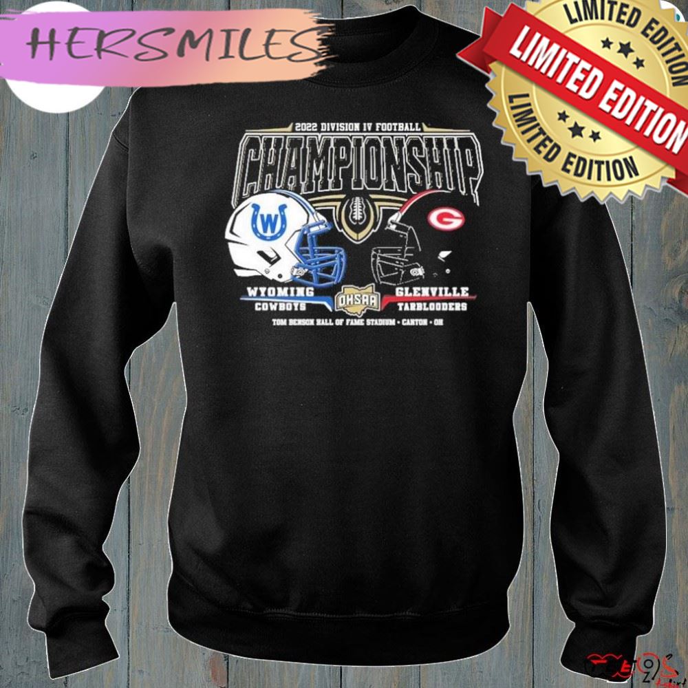 Wyoming Cowboys vs Glenville Tarblooders 2022 Division IV Football Championship T-Shirt Wyoming Cowboys vs Glenville Tarblooders 2022 Division IV Football Championship T-Shirt