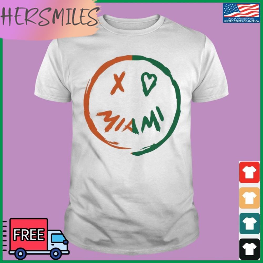 X Love Miami Smiley Shirt