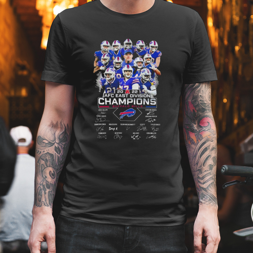 2022 Nfc East Division Champions Buffalo Bills Signatures Shirt