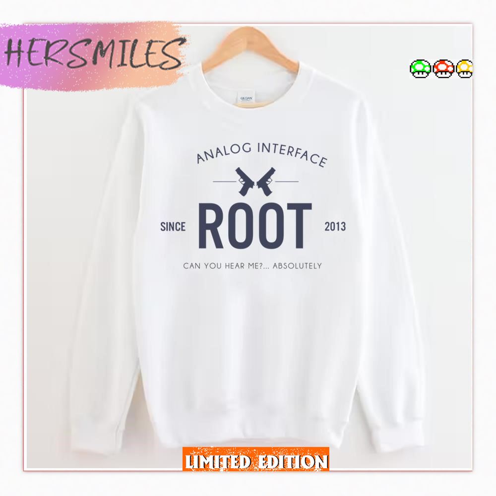 Analog Interface Person Of Interest Root  Shirt