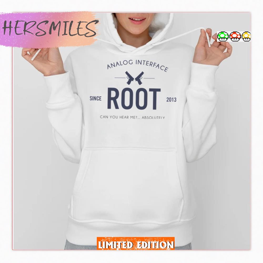 Analog Interface Person Of Interest Root  Shirt