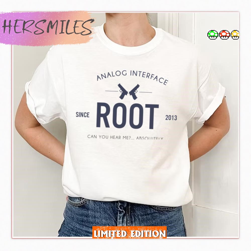 Analog Interface Person Of Interest Root Shirt Analog Interface Person Of Interest Root Shirt