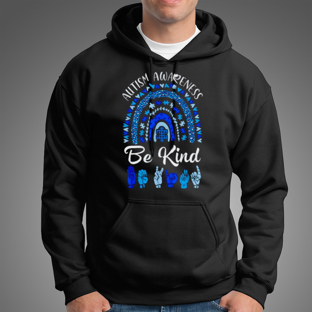 Autism Awareness Blue Rainbow Shirt
