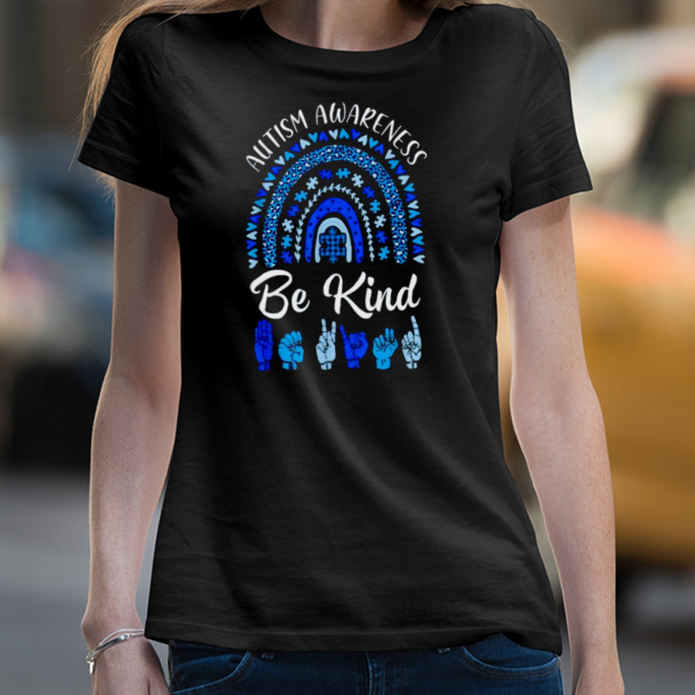 Autism Awareness Blue Rainbow Shirt Autism Awareness Blue Rainbow Shirt