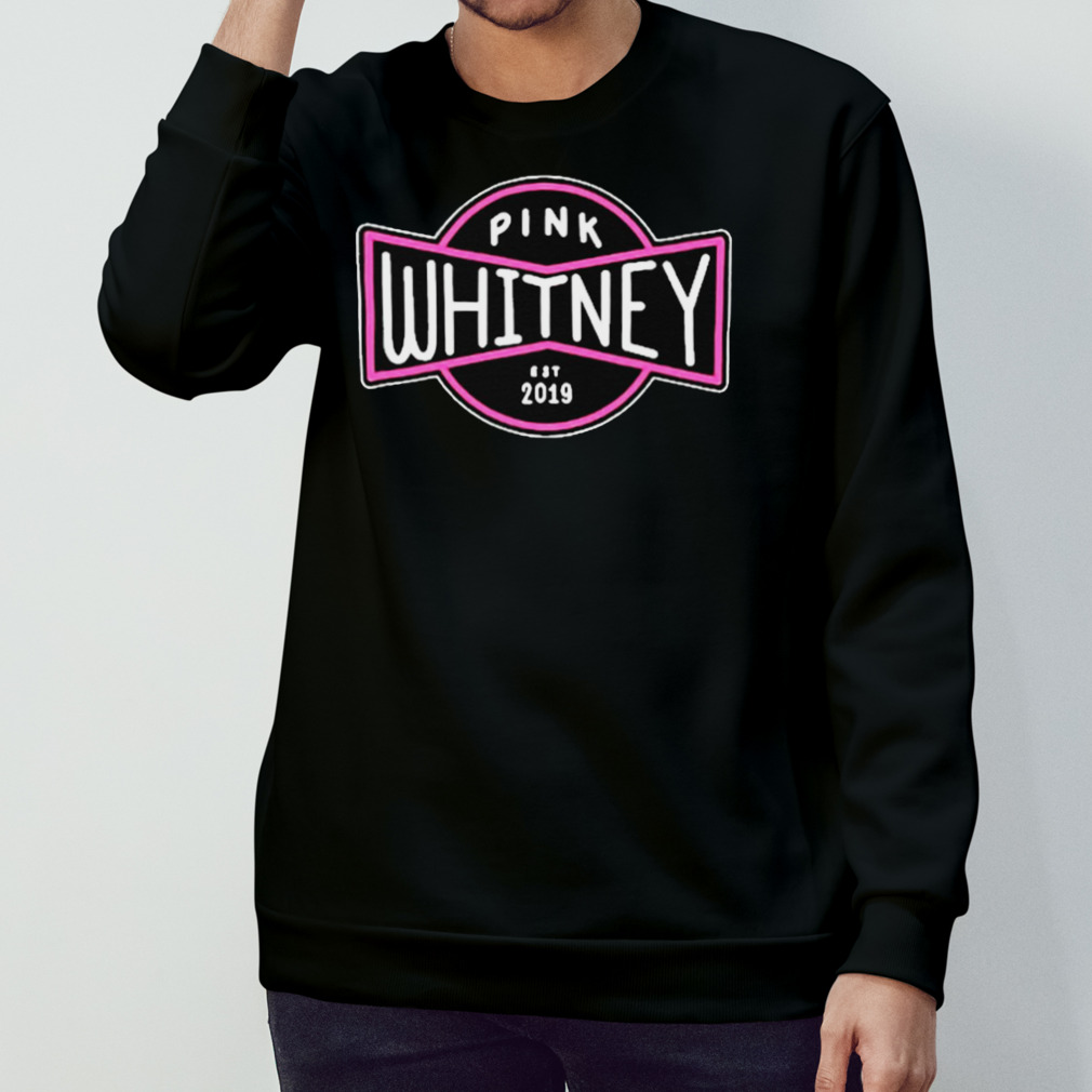 Barstool Sports Pink Whitney Est 2019 Badge Logo T-Shirt Barstool Sports Pink Whitney Est 2019 Badge Logo T-Shirt