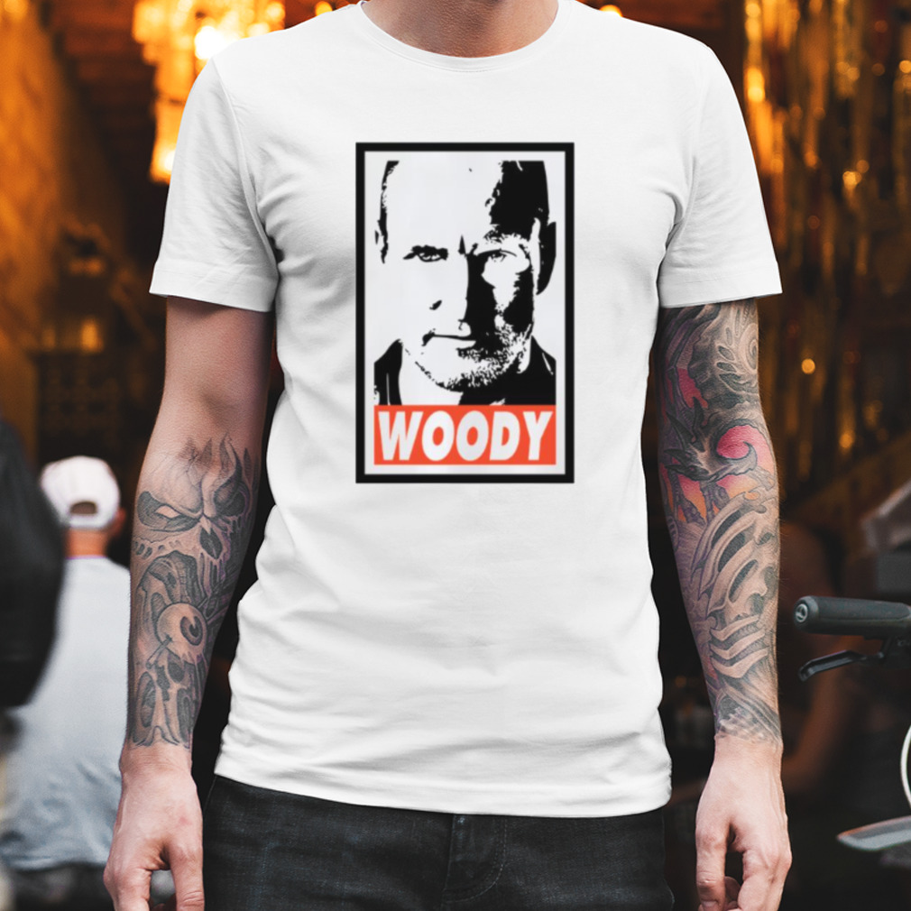 Black And White Portrait Woody Harrelson Shirt