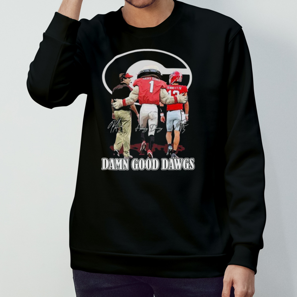 Damn Good Dawgs Georgia Bulldogs Signatures Shirt