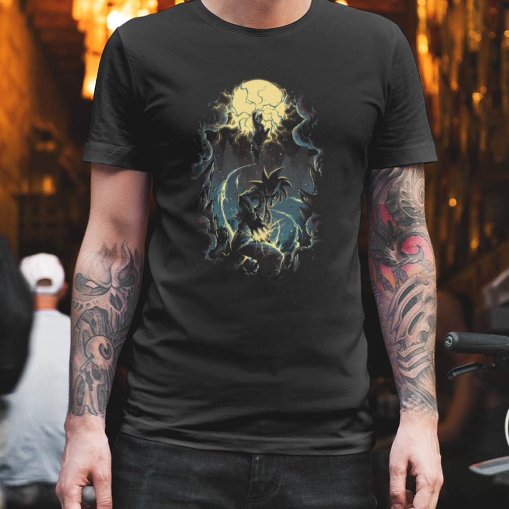 Dark Style Dragon Ball Z Super Saiyan Battle Goku Versus Vegeta Dragon Ball Shirt