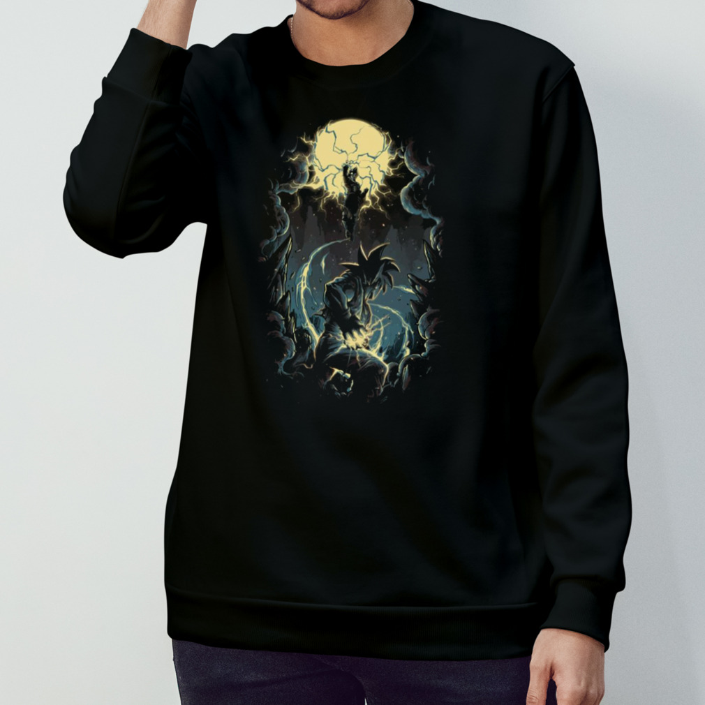 Dark Style Dragon Ball Z Super Saiyan Battle Goku Versus Vegeta Dragon Ball Shirt