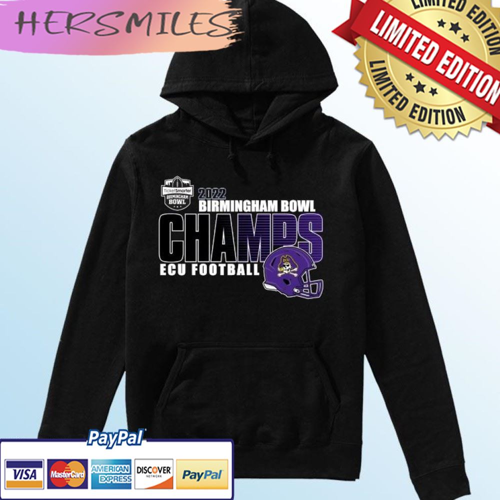 ECU Football 2022 Birmingham Bowl Champions T-shirt