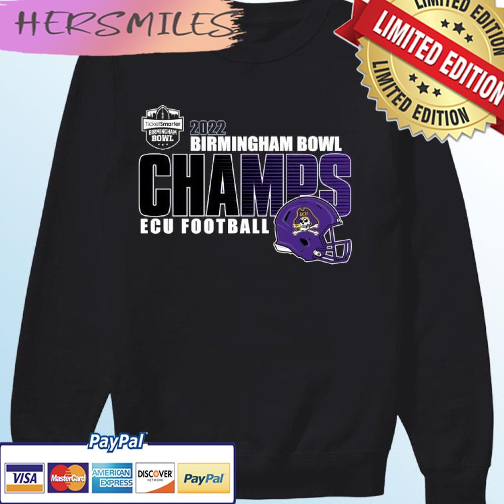 ECU Football 2022 Birmingham Bowl Champions T-shirt ECU Football 2022 Birmingham Bowl Champions T-shirt