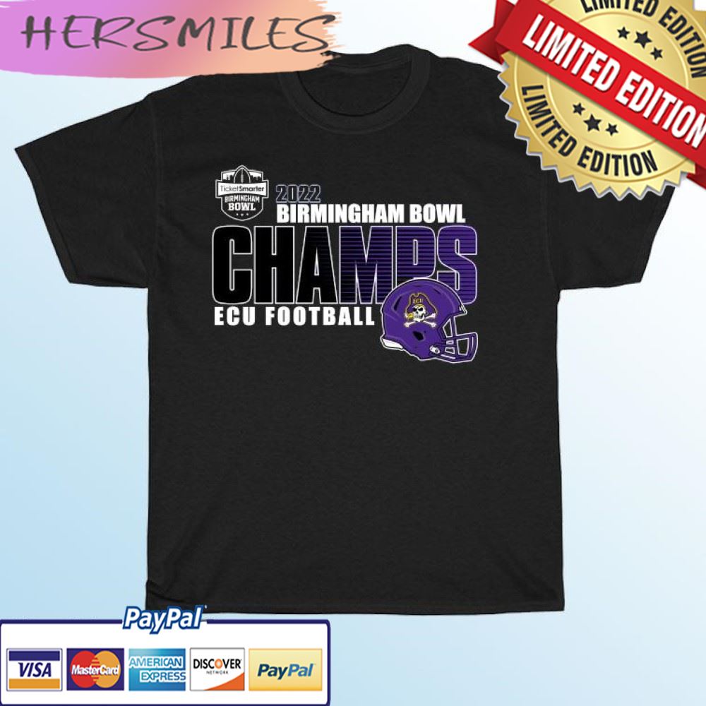 ECU Football 2022 Birmingham Bowl Champions T-shirt ECU Football 2022 Birmingham Bowl Champions T-shirt