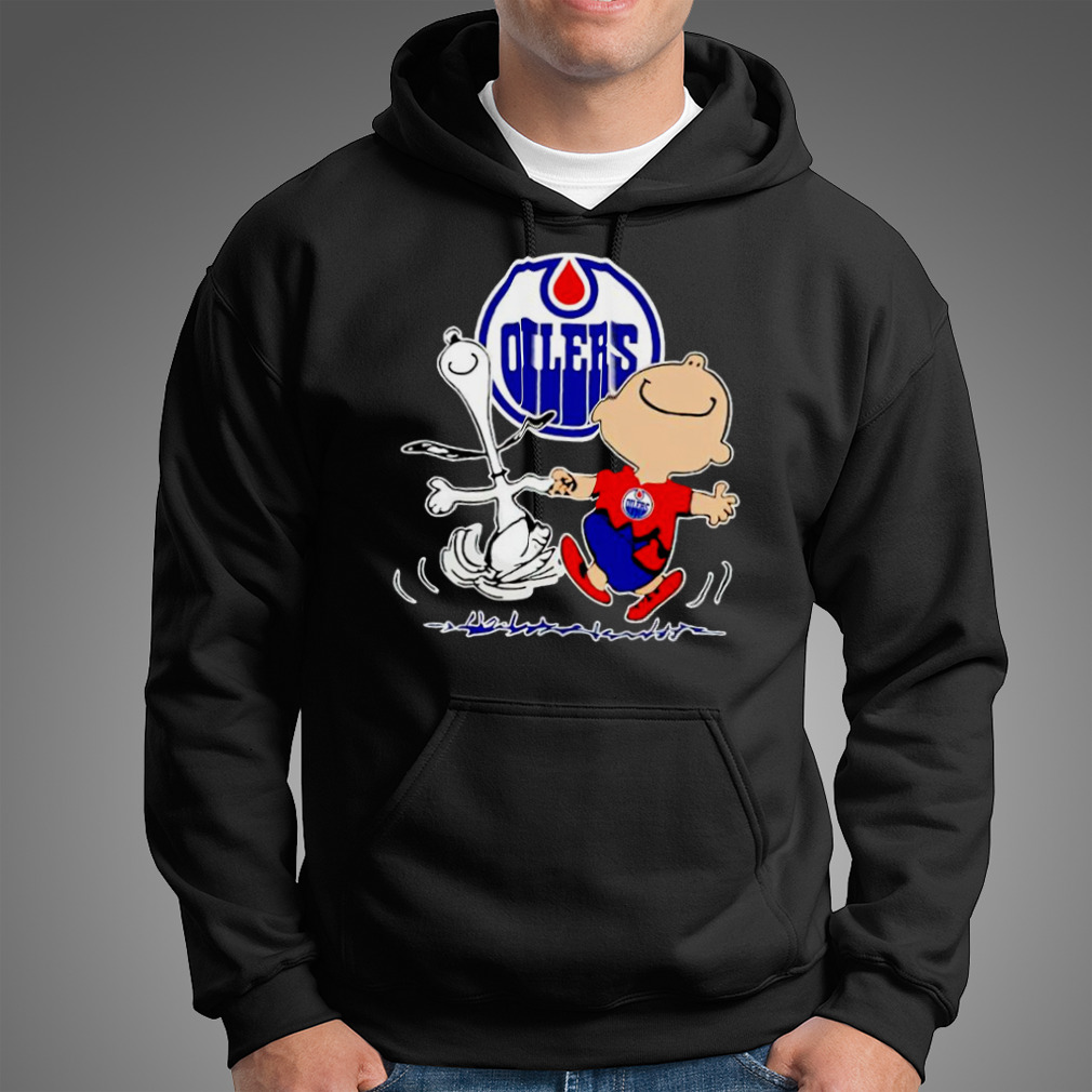 Edmonton Oilers Snoopy And Charlie Brown Dancing Shirt