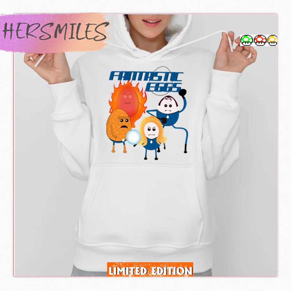 Fantastic Eggs Design Fantasic Four Parody  T-shirt