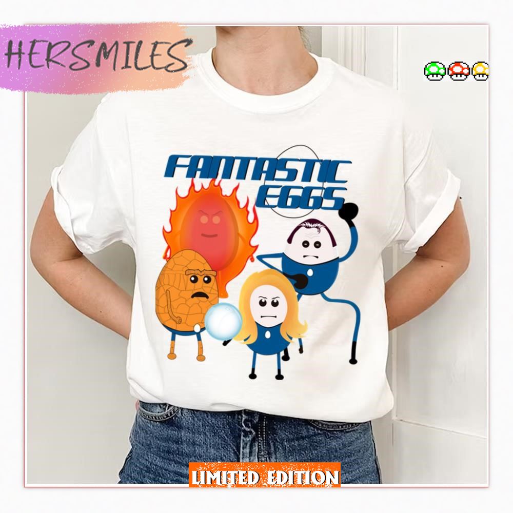 Fantastic Eggs Design Fantasic Four Parody T-shirt Fantastic Eggs Design Fantasic Four Parody T-shirt