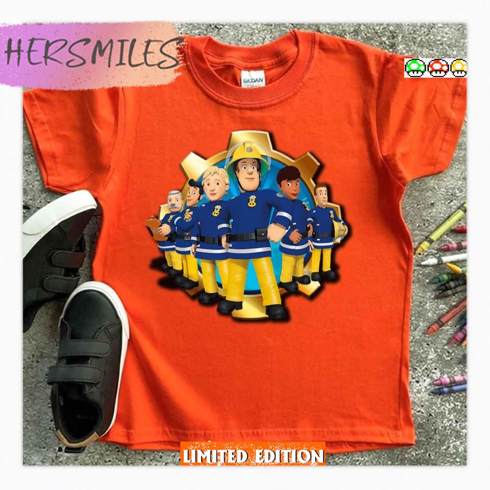 Fireman Sam And Confident Team T-shirt Fireman Sam And Confident Team T-shirt