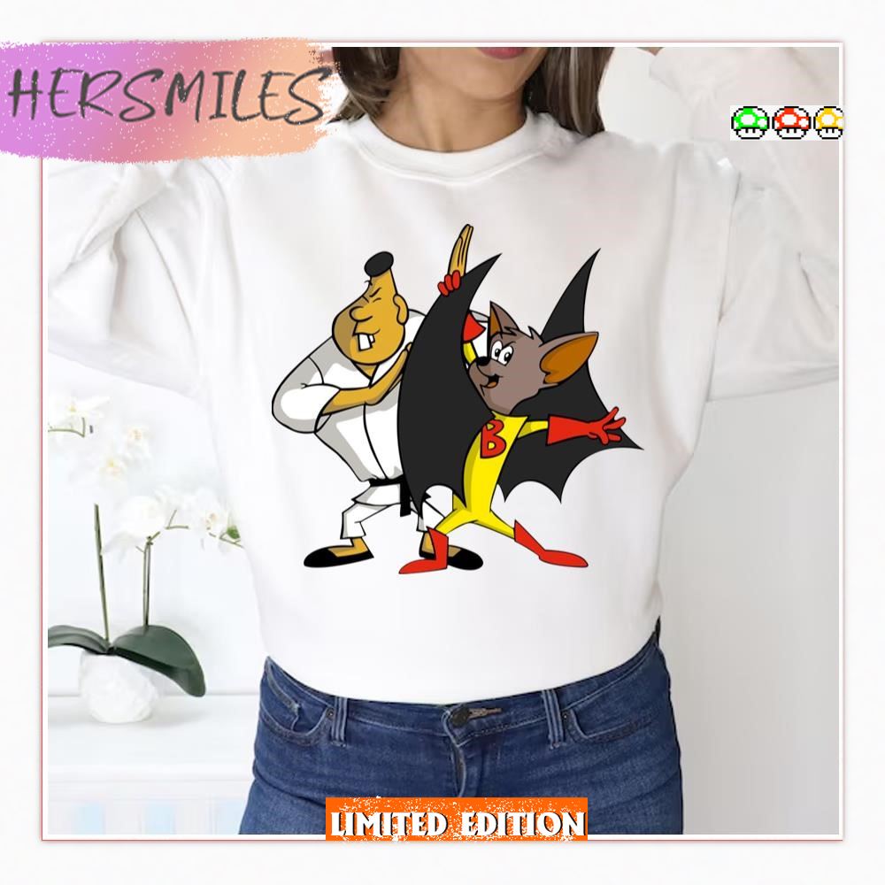 Funny Superhero Cartoon Batfink  T-shirt