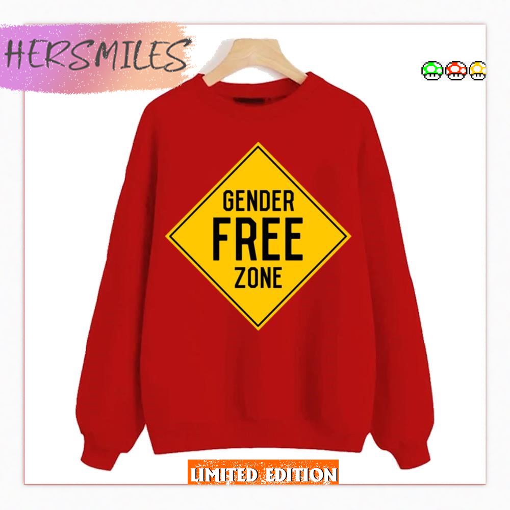 Gender Free Zone Lgbtq Pride Month  T-shirt