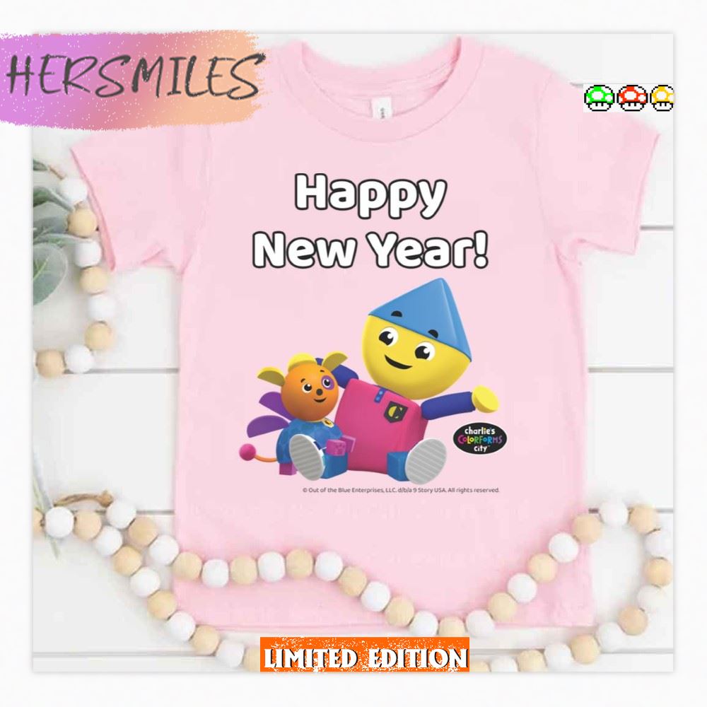 Happy New Year Charlie’s Colorforms City Shirt