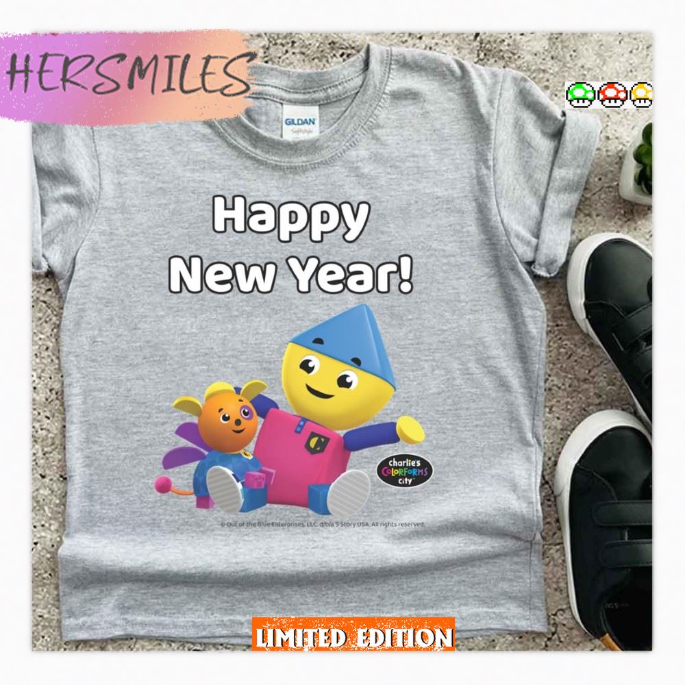 Happy New Year Charlie’s Colorforms City Shirt