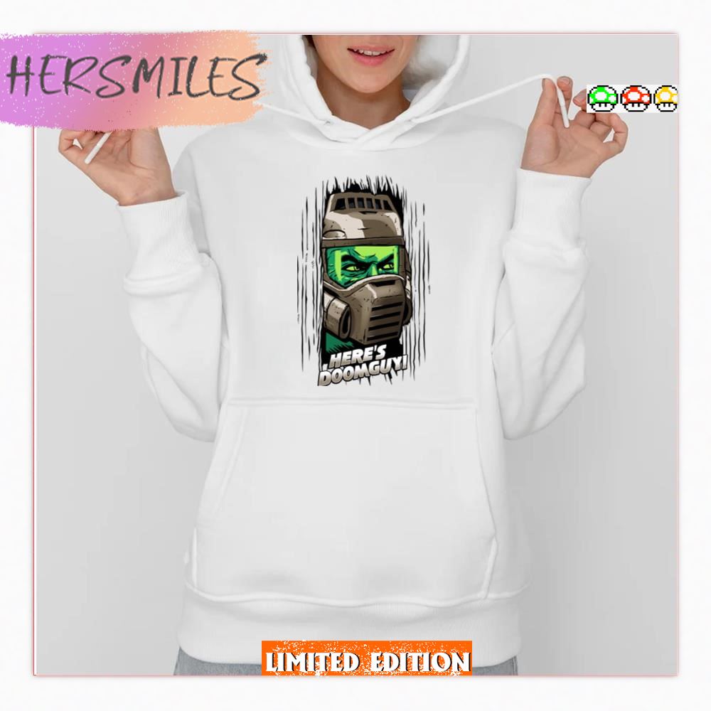 Here’s Doomguy Cartoon Shirt
