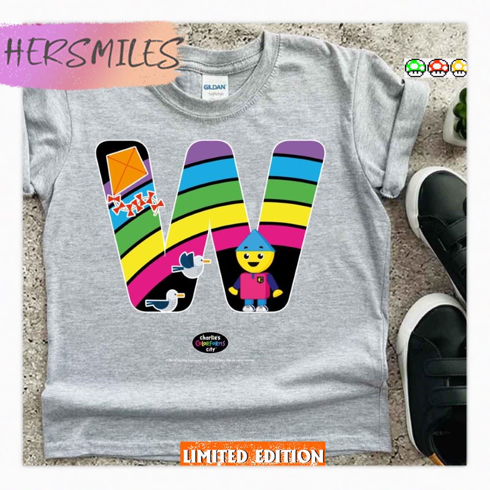 Initial W Charlie’s Colorforms City Shirt
