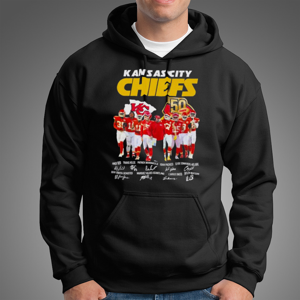 Kansas City Chiefs 50 Years Signatures Shirt Kansas City Chiefs 50 Years Signatures Shirt