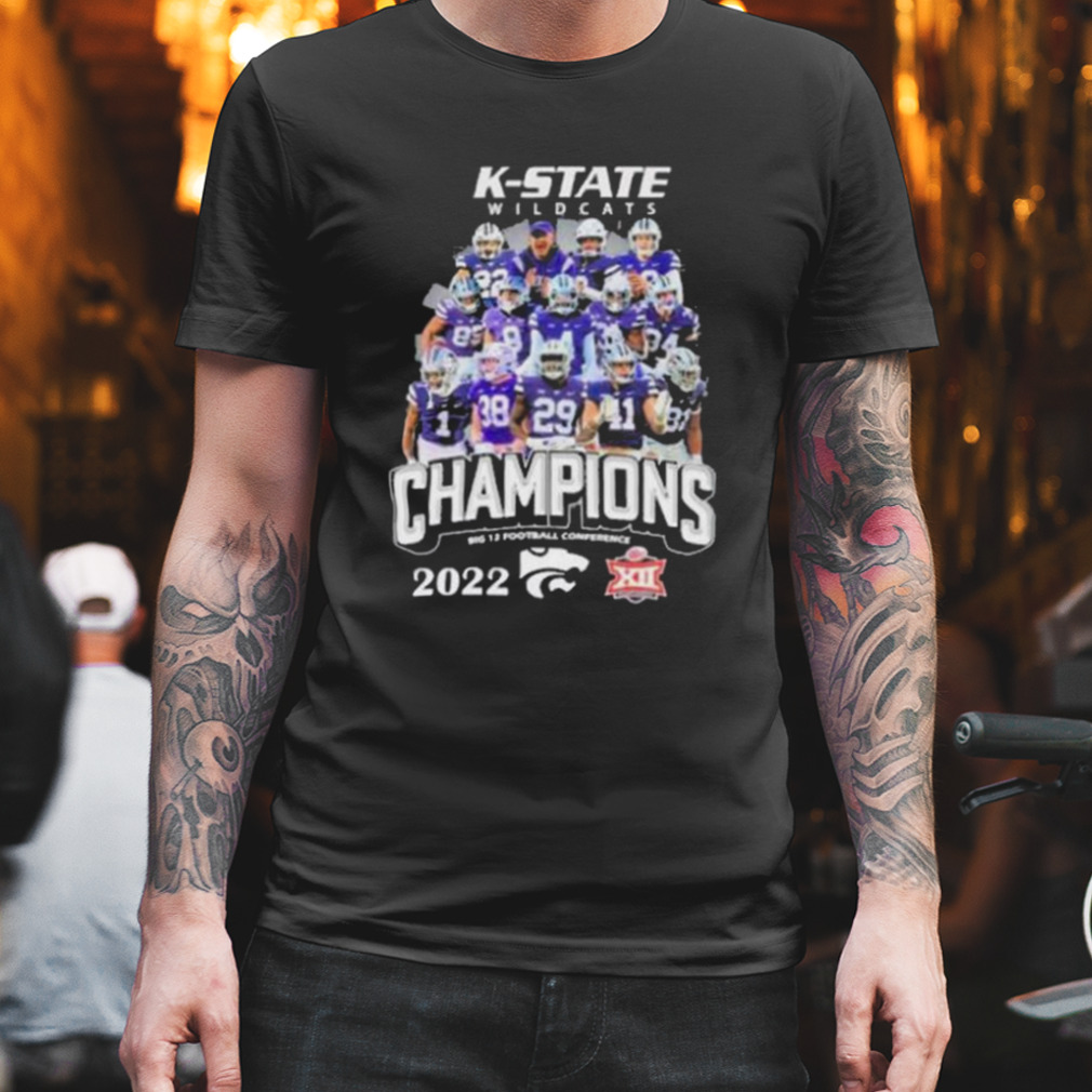 K-State Wildcats 2022 Champions Big 12 Football Conference Shirt