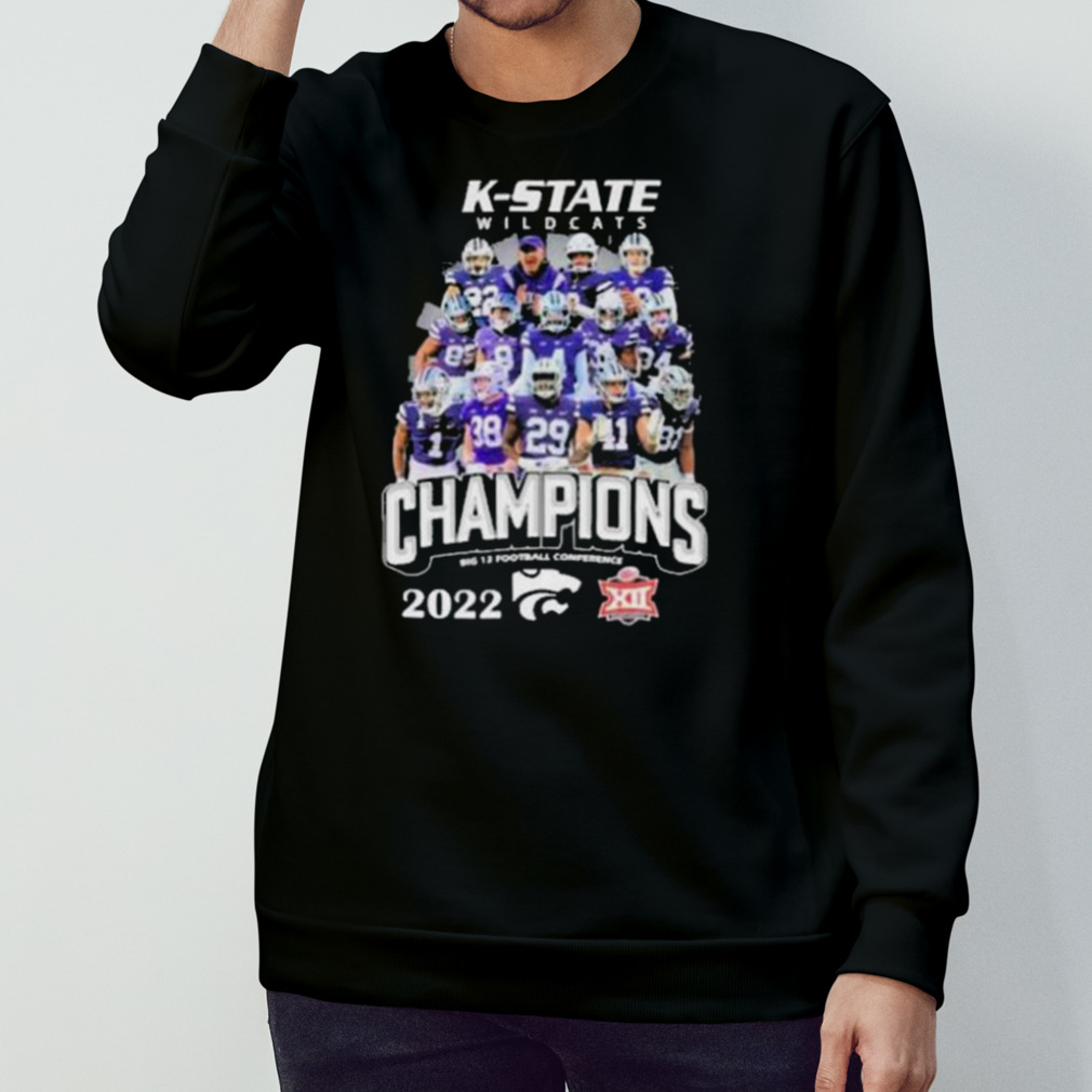 K-State Wildcats 2022 Champions Big 12 Football Conference Shirt